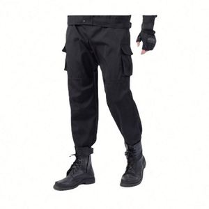 Design Multi Functional Work Clothes Spring and Autumn Special Training Clothes Work Training Clothes Button Shirt Set - Product Image 2