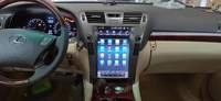 Lecteur de voiture Android 12.1 pouces Navigation Gps stéréo pour Lexus LS460 2006-2010 Écran vertical 8 cœurs Radio de style Tesla