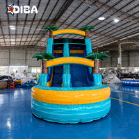 Parc aquatique gonflable commercial pour adultes, toboggans aquatiques gonflables pour enfants de tous âges, événements de jeux