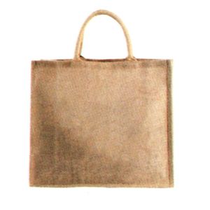 Venta al por mayor Simple Yute Mango Hombro Mediano Bolsas de Compras Nuevo Estilo Duradero Robusto Cosido Impermeable Ecológico Carta Patrón - Product Image 1