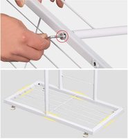 Support de Présentation Haut en Fer Forgé pour Vases d'Intérieur et d'Extérieur, Support d'Angle pour Jardins, Vente en Gros, Support de Plantes et de Fleurs Revêtu par Poudrage