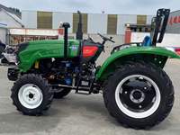 Traktor Pertanian Diesel Mini 4X4 4WD Berkualitas Tinggi 50Hp/60Hp, Langsung Dari Pabrik di Cina. Hijau.