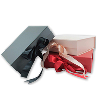 Boîte cadeau de fête de luxe personnalisée, pliable, magnétique, avec ruban, rose, pour demande en mariage, cadeaux de mariage pour les invités