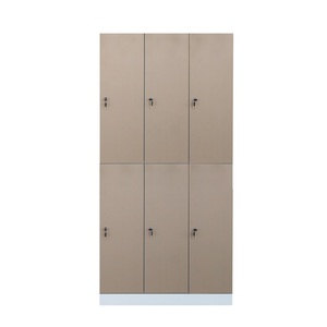 Casier de rangement autoportant en acier à 6 portes, style européen moderne, éco-responsable, structure KD, pour écoles, gymnases et salles à manger - Product Image 2