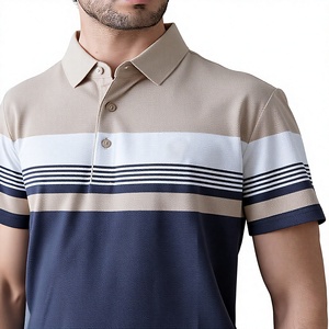 Camisas de Hombre Lisas, Tejido de Punto Suave, Diseño Ligero y Transpirable, Mezcla de Poliéster y Algodón, Manga Corta, Cómodas para Uso Diario Informal - Product Image 4