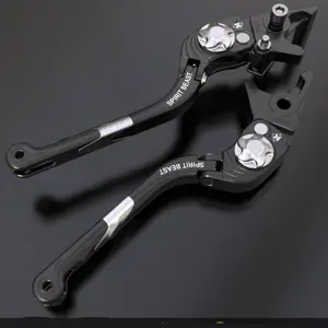 Motocicleta Alumínio Custom Made Telescópica Folding Brake Handle Clutch Lever para honda FORZA NSS350 NSS750