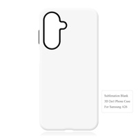 Coque de téléphone portable 3D 2-en-1 en TPU+PC pour la série A26, anti-rayures, antichoc, étanche, film vierge DIY