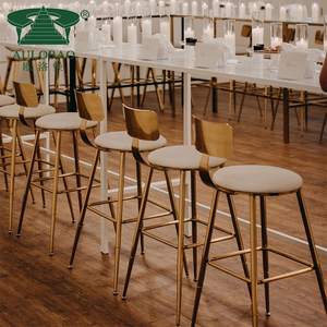 <span class=keywords><strong>Tabouret</strong></span> de bar <span class=keywords><strong>doré</strong></span> en acier inoxydable, chaise longue, à jambes longues, à vendre, nouveauté, - Product Image 3