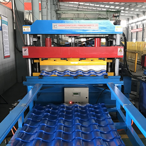 Ztrfm màu thép tấm nhôm làm tráng men ngói cuộn tạo thành máy cán mái - Product Image 2