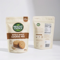 Sachet Doypack Personnalisé Imprimé en Héliogravure de Qualité Alimentaire avec Fermeture Ziplock et Fenêtre pour Lait et Aliments en Conserve à Emporter