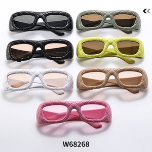 Y2K <b>Oversized</b> <b>Sunglasses</b> Full Rim Rectangle UV400 Unisex Outdoor Fashion W68268 - Product Image 1
