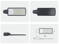 Luces Exteriores IP65 Impermeables de Aluminio, Venta Directa de Fábrica, Farola Integrada de Alto Lumen, Farola LED para Exteriores