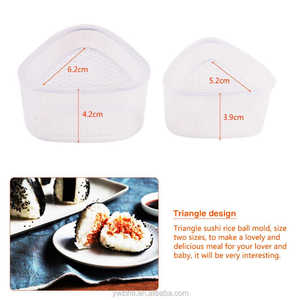 4PCS/Set <strong>Triangular</strong> Sushi Mold <strong>Onigiri</strong> Rice Ball Bento Press Sushi Maker Mould DIY Tools - Product Image 2