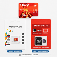 Carte mémoire SDXC TF originale à puce U3 V30 noire 32 Go personnalisée directement de l'usine pour haut-parleur intelligent et caméra numérique