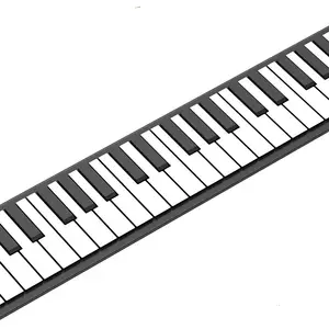 Piano usb teclado de silicone portátil, 49 teclas roladas à mão, piano, atacado, preço para iniciantes
