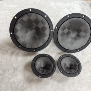 Nuevo Altavoz de Tres Vías de 6.5 Pulgadas con Rejilla de Fibra de Carbono para Bajos Medios, Apto para Varios Tipos de Altavoces de Coche con Diferentes Carcasas - Product Image 3