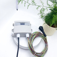 Sensor Transmisor de Fugas de Agua con Ubicación Precisa, Pantalla OLED de Alta Definición, Protocolo RS485/Modbus-RTU, Precisión de 0.5m, Montaje en Pared