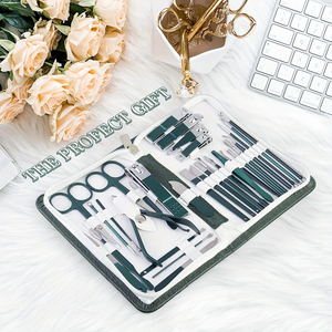 Làm Móng Tay Thiết Lập 30 Trong 1 Đầy Đủ Chức Năng Kit Chuyên Nghiệp Thép Không Gỉ Móng Chân Bộ Với Da Trường Hợp Di Động Ý Tưởng Quà Tặng - Product Image 2