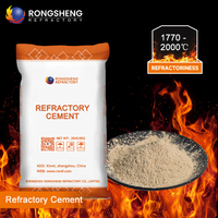 Ciment réfractaire pour four à haute température, ciment aluminate de calcium, mortier Ca50 Ca70 Ca80, ciment ignifuge