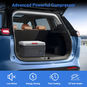 Overseas Stock Free Standing 12V Small Camping Fridge <b>Mini</b> Portable Refrigerator Car Refrigerator for Car Fridge Portable Refrig - Product Image 2