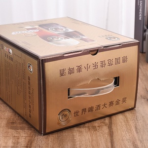 Hộp in ấn có thể tái chế carton sóng chai rượu vang vận chuyển Hộp rượu vang Hộp quà tặng bao bì - Product Image 5
