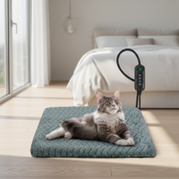 Coussin chauffant électrique personnalisable pour animaux de compagnie, couverture lavable, coussin chauffant, tube anti-morsure pour chiens et chats