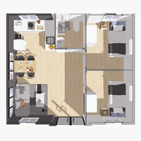 XH 20ft Pliant Extensible Conteneur Maison Bon Prix Préfabriqué Granny Flat à Vendre