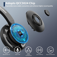 Casque Sans Fil Anti-Bruit ENC avec Microphone pour Centre d'Appels, Bureau et Usage Téléphonique Professionnel