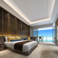 Meubles d'hôtel 5 étoiles au design moderne personnalisé pour salon, chambres et motels - Packs et ensembles de meubles de chambre d'hôtel boutique