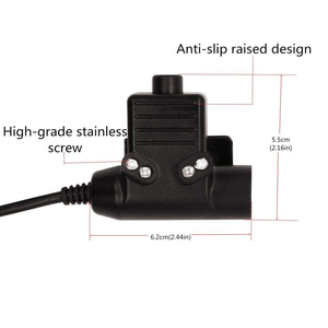 Adaptateur de casque d'intercom tactique U94, adaptateur de bouton émetteur PTT adapté pour <span class=keywords><strong>Kenwood</strong></span> Icom Yaesu Midland - Product Image 3