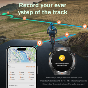 นาฬิกาอัจฉริยะ SENBONO KC82 GPS สำหรับผู้ชาย พร้อมเข็มทิศ บารอมิเตอร์ ติดตามการออกกำลังกาย ตรวจจับการนอนหลับ นาฬิกาอัจฉริยะทรงกลมสำหรับกิจกรรมกลางแจ้ง - Product Image 3