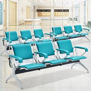 Sillas de espera para hospitales con asientos en fila y pasamanos para clínicas, salas de infusión, áreas públicas y uso comercial. - Product Image 2