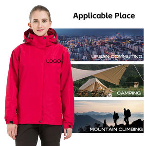 Veste <span class=keywords><strong>de</strong></span> <span class=keywords><strong>randonnée</strong></span> imperméable à capuche pour <span class=keywords><strong>femme</strong></span>, veste softshell coupe-vent, vêtements imperméables et respirants - Product Image 2