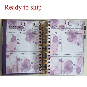 Bìa Giấy A4 <span class=keywords><strong>A5</strong></span> Bột Màu Vàng Tùy Chỉnh Bìa Giấy Bìa Giấy 2023 Sổ Kế Hoạch - Product Image 4