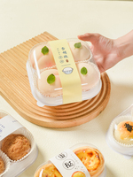 Boîte blister transparente de qualité alimentaire Dessert Macarons Scone Boîte d'emballage de cuisson Boîte à gâteau ronde Fournitures d'emballage de cuisson