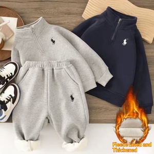 Groothandel Kinderen Plus Sweater Winter Dik Warm 2-delig Set Sportpak - Product Image 2