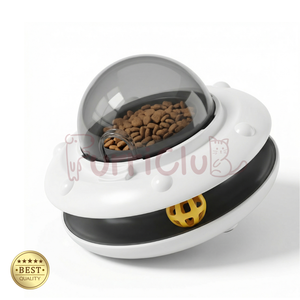 Distributeur automatique <span class=keywords><strong>de</strong></span> nourriture pour chien et chat, jouet pour l'entraînement <span class=keywords><strong>de</strong></span> l'intelligence des animaux <span class=keywords><strong>de</strong></span> compagnie avec design UFO et boule à cloche - Product Image 4