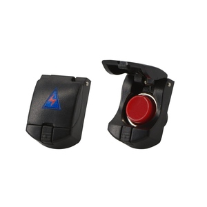Couvre-bouton noir Simoni Racing pour interrupteurs de moto - Product Image 1