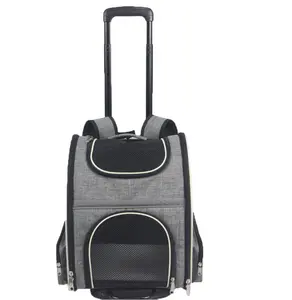 Ucuz Arabası Havayolu Onaylı Katlanabilir Bisiklet <span class=keywords><strong>Pet</strong></span> seyahat taşıyıcısı Sırt Çantası Ile Tekerlekler - Product Image 1