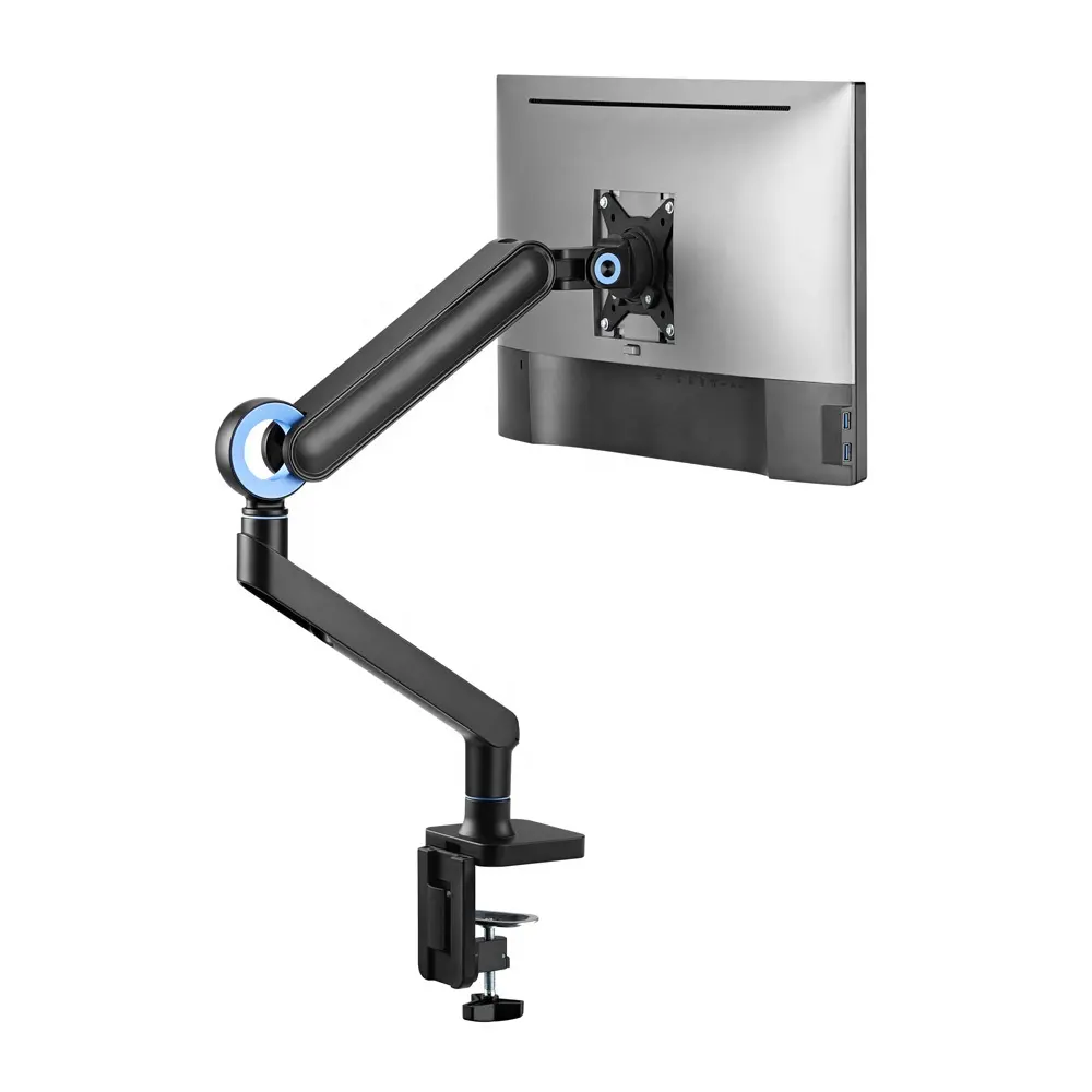 Wholesale Full Swivel Designer Height Adjustable Computer Desk Mount Stand Premium Single Monitor Spring-Assisted Monitor Arm