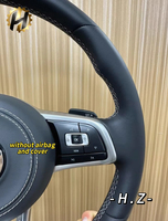 Volant sport en cuir HZ 35 mm pour Volkswagen Polo GTI Scirocco Jetta Passat TSI Golf 6 Mk4 Mk5 Mk7 Mk8
