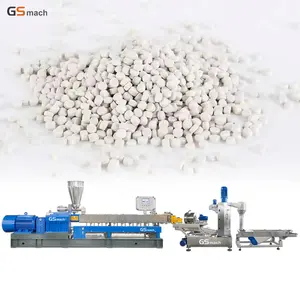 Recycled PE mixing 70% caco3 granules pelletizing machine plastic granulation making line