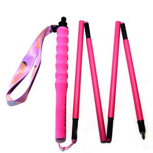 Bâton de randonnée Okhealing rose magenta, pliable en 5 sections, léger, pour la marche en plein air - Product Image 4