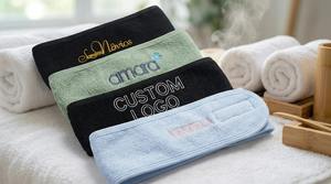 Bandeaux de yoga de sport tricotés de couleur unie et lavage de spa débarbouillettes de bain d'entraînement pour usage domestique - Product Image 6