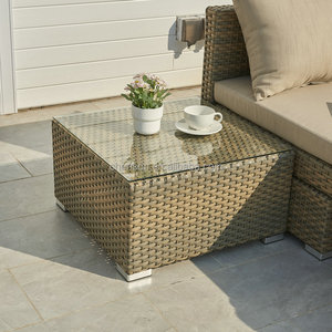 Ensemble de salon en rotin en forme de L élégant pour l'extérieur - Ensemble de canapés de <span class=keywords><strong>jardin</strong></span> haut de gamme pour le patio, les loisirs et la détente - Product Image 3