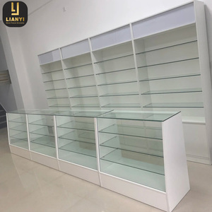 Skincare Medical Shop Display <b>Shelving</b> Cosmetics Shop Furniture Customized Western Medicine Cabinet Pharmacy Display Rack - Product Image 6