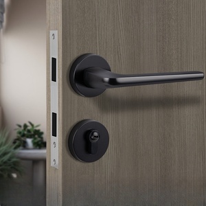 <span class=keywords><strong>Promotion</strong></span> Directe : Poignée de Porte à Levier en Alliage de Zinc pour Chambre à Coucher, Serrure Séparée, Quincaillerie de Sécurité Intérieure Moderne pour Villa, Hôtel et Appartement - Product Image 3