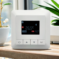 Termostato Inteligente WIFI Telin para Calefacción por Suelo Radiante, Control por Aplicación TUYA, Moderno para Apartamentos, Temperatura Ambiente Digital