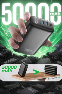 ขายดี! แบตสำรองพกพาแบบกันน้ำ ความจุ 50000mAh รุ่นบางเฉียบ รองรับการชาร์จเร็ว PD 22.5W สำหรับโทรศัพท์มือถือ - Product Image 2