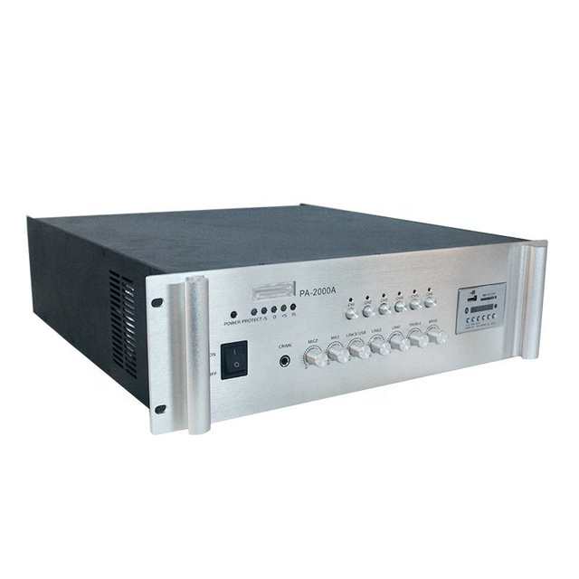 2000W HiFi Digital 6 Channel Professional Amplifier High Powered Audio Amplifier